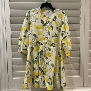 Floral Lemon Print Dress